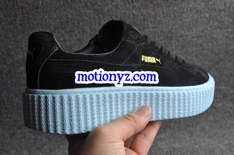 Puma Fenty Rihanna Creeper Low Black Light Blue Gum